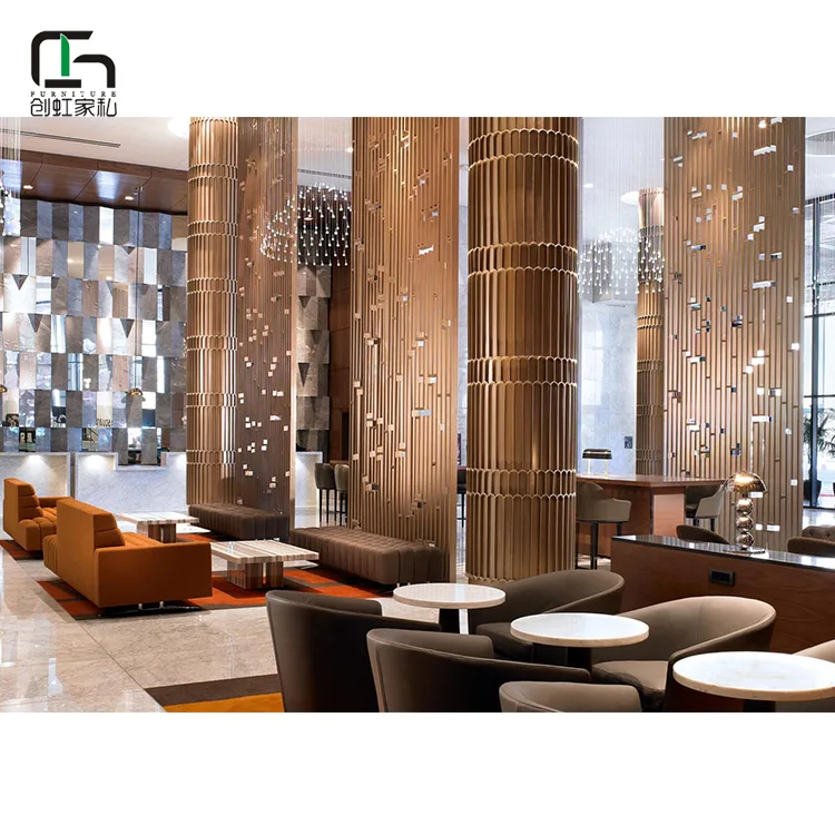Простой новый дизайн отеля дерево лобби мебель Наборы