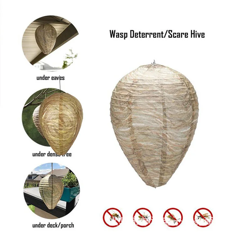 Portable Paper Lantern Repelling Hornet Wasp Nest Decoy Trap Deterrent for Hornets Catcher