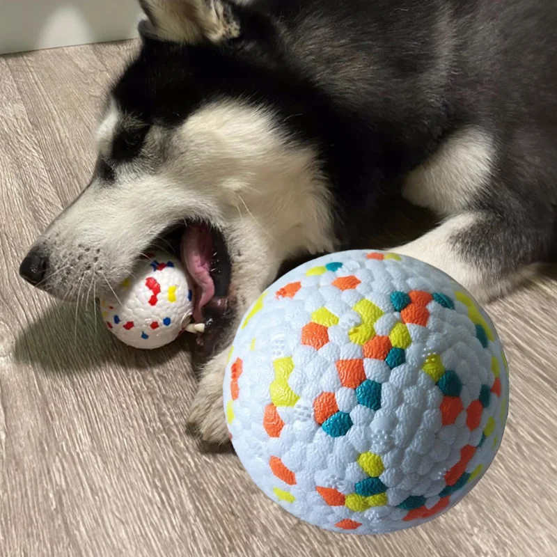 Bite Resistant EPU Solid Ball Interactive Dog Chew Toy Pet Toys Accessories pet dog chew toy ball