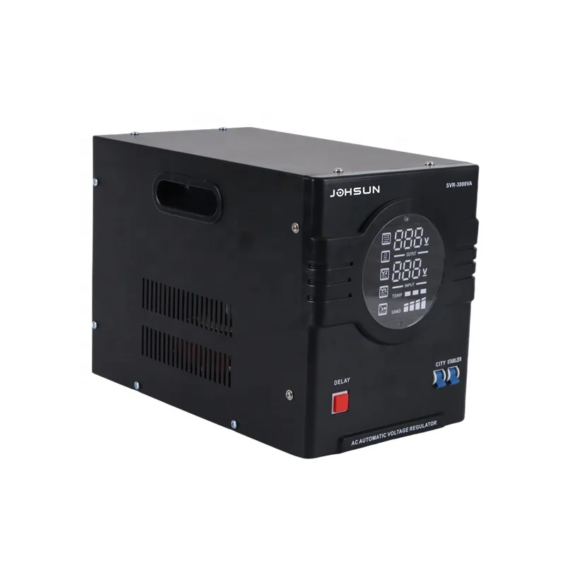 CVC 3000VA 3KW CPU controlled CVR servo motor AC automatic voltage regulator
