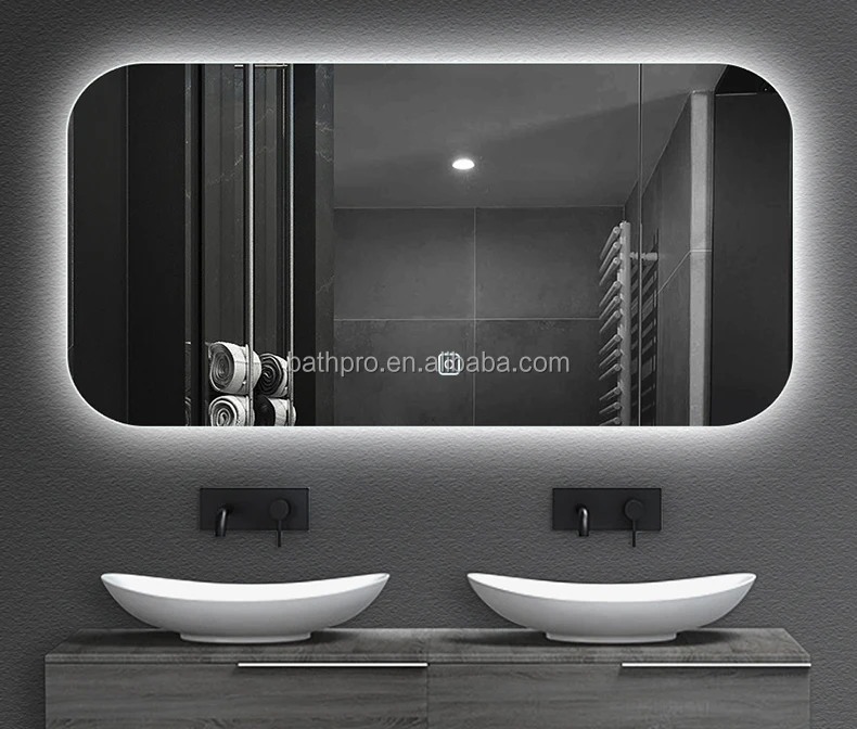 Алюминиевая рама IP44 настенное 3d светодиодное освещение для ванной комнаты