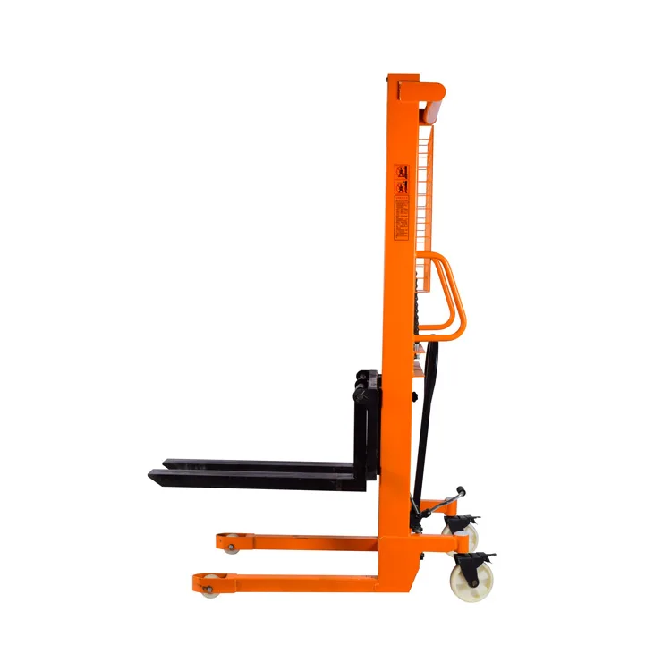 Manual hand operated forklift 2 Ton 2.5 M hydraulic hand stacker with motor