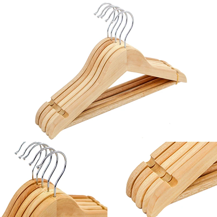 Factory Price Hot Style Wholesale Coat Wooden Hanger With Logo