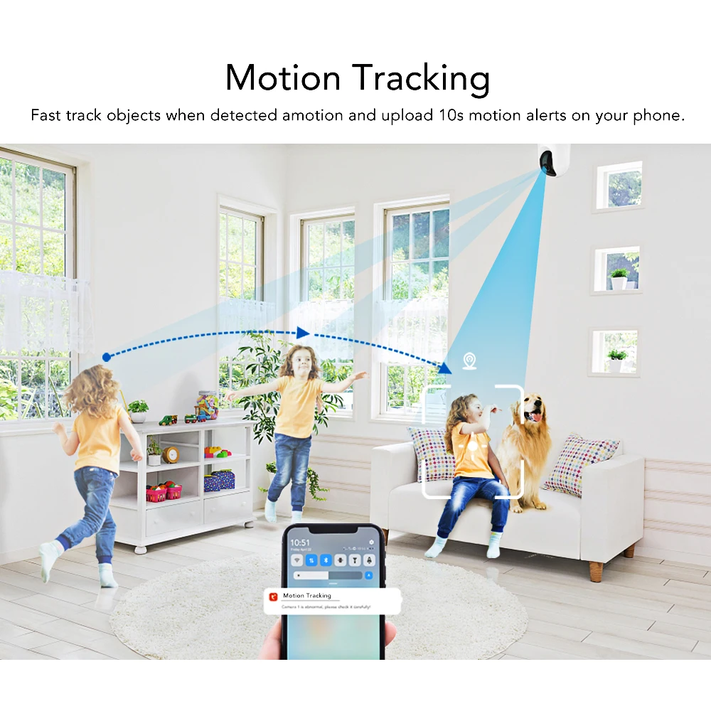 Amazon Hot Sale TUYA NEW Mini IP Camera 2K 3MP 360 PTZ WIFI indoor Wireless CCTV Security Network Camera