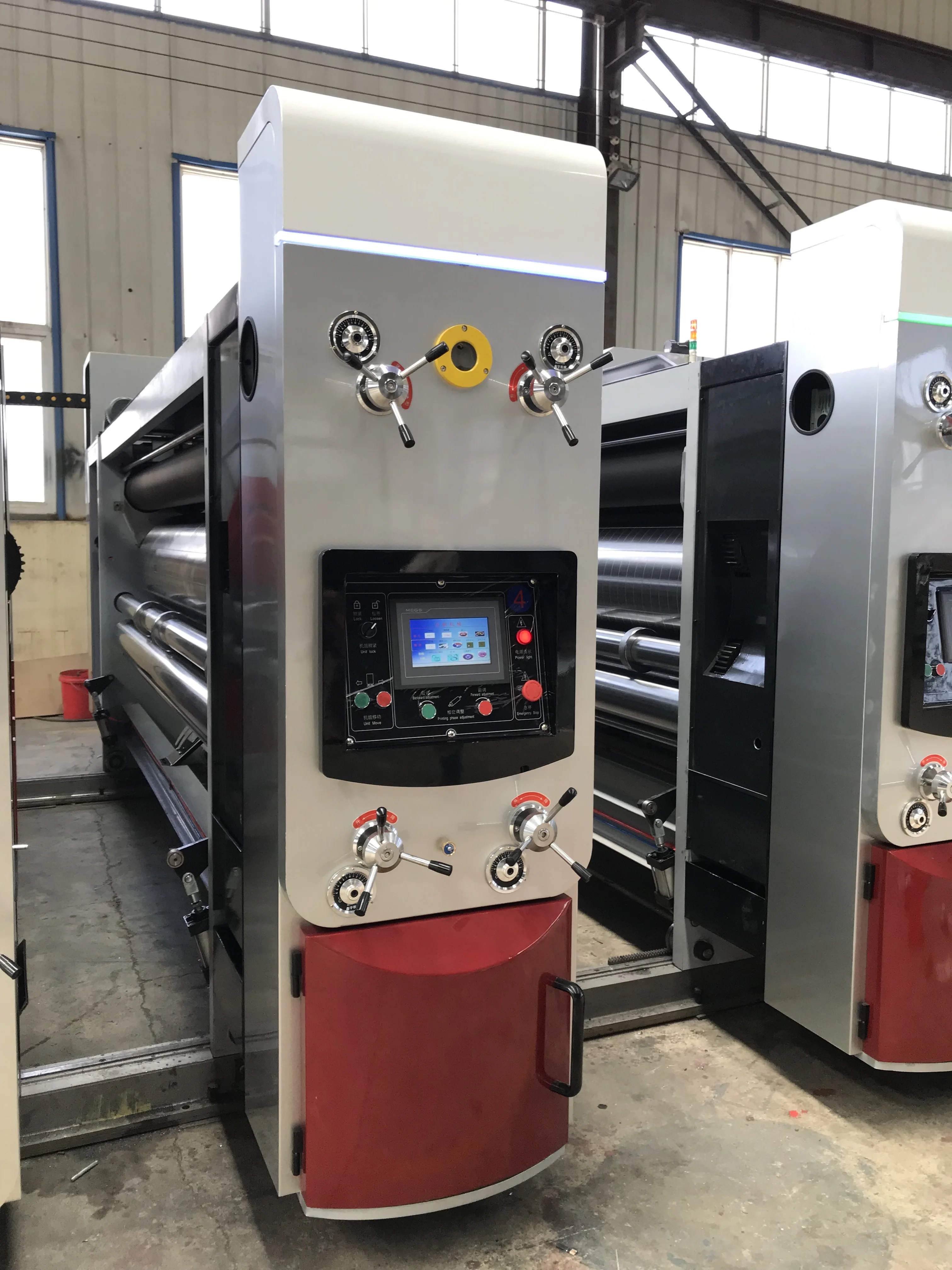 water ink flexo corrugated cardboard printing rotary die-cutting slotting machine/flexo printer slotter machine