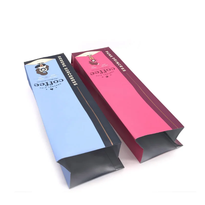Laminated Plastic 250G-500G-1Kg Espresso/Cafe Packing Custom Print Flat Bottom No Valve Coffee Packaging Bag