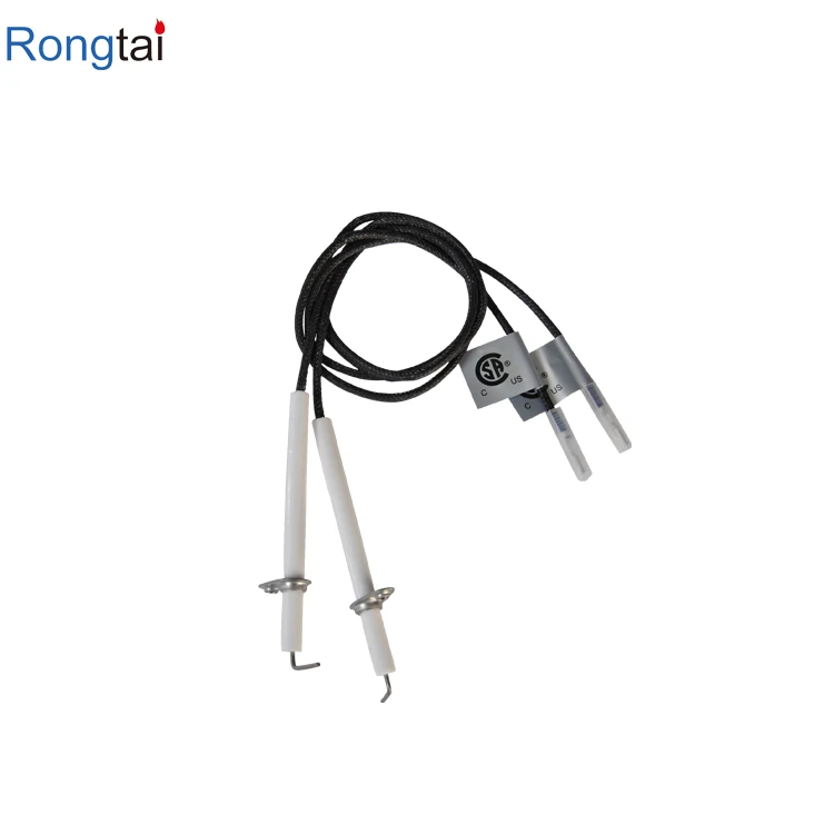 Wholesale Oven Accessories Gas Stove Burner Alumina Igniter Ceramic Ignition Electrode With Cable Wires