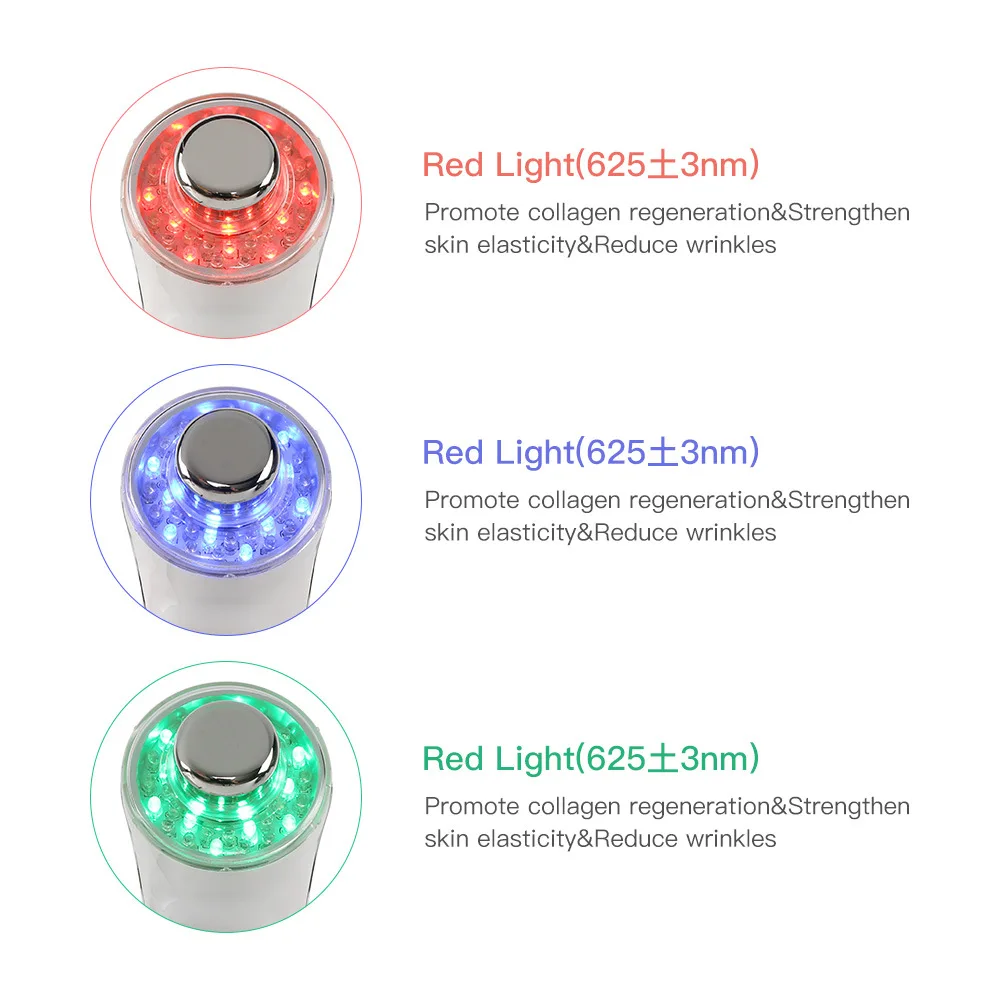 Personal RF EMS LED Beauty Machine Face Slimming Wrinkle Removal Skin Care Device vibrating hand massage