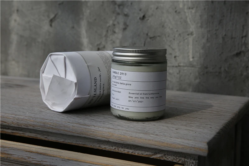 Китай горячая продажа белый цвет украшения стеклянная ароматическая свеча