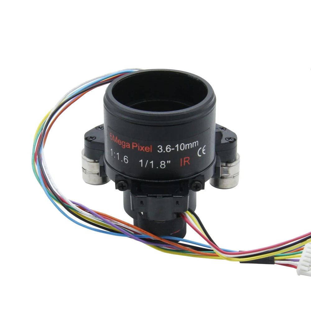 Объектив камеры видеонаблюдения 6MP 3,6-10 мм с моторизованным зумом и двойным двигателем