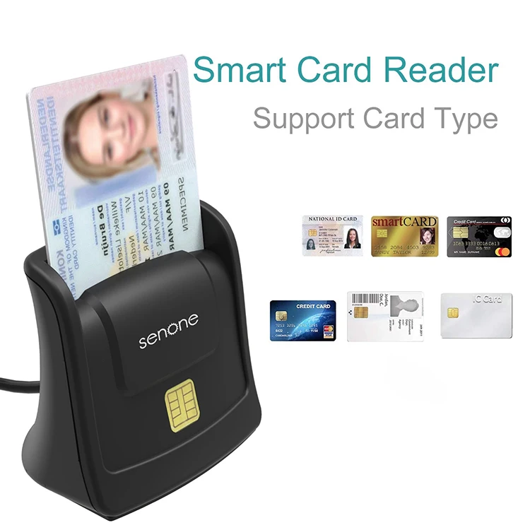 Usb 2.0 Smart Credit Card Reader For Sim/ Ic/ Id/ Sd/credit