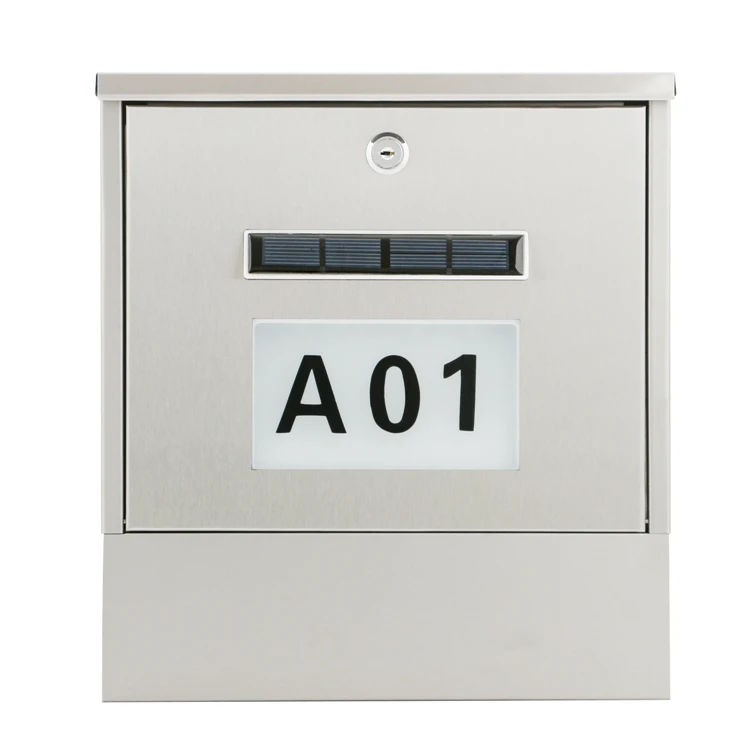 
 Почтовый ящик для улицы, нержавеющая сталь, декоративная блокировка, солнечный свет, коробка для писем, почтовый ящик  