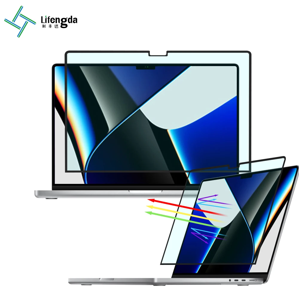 LFD762 New hot Frame Adhesive Anti-Blue Light Eye Protection Screen Protector film for MacBook Laptop 14 Inch Screen Protectors
