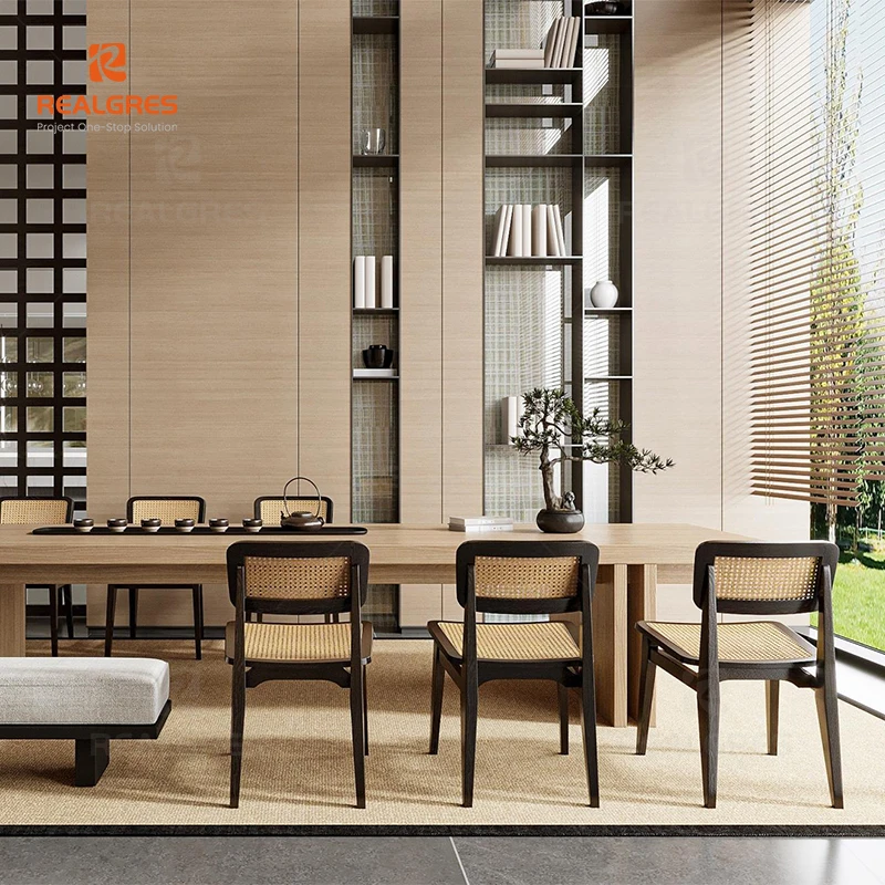 Waterproof Woodgrain Wall Panels Bamboo Charcoal Plastic Board for Hotel and Office Use