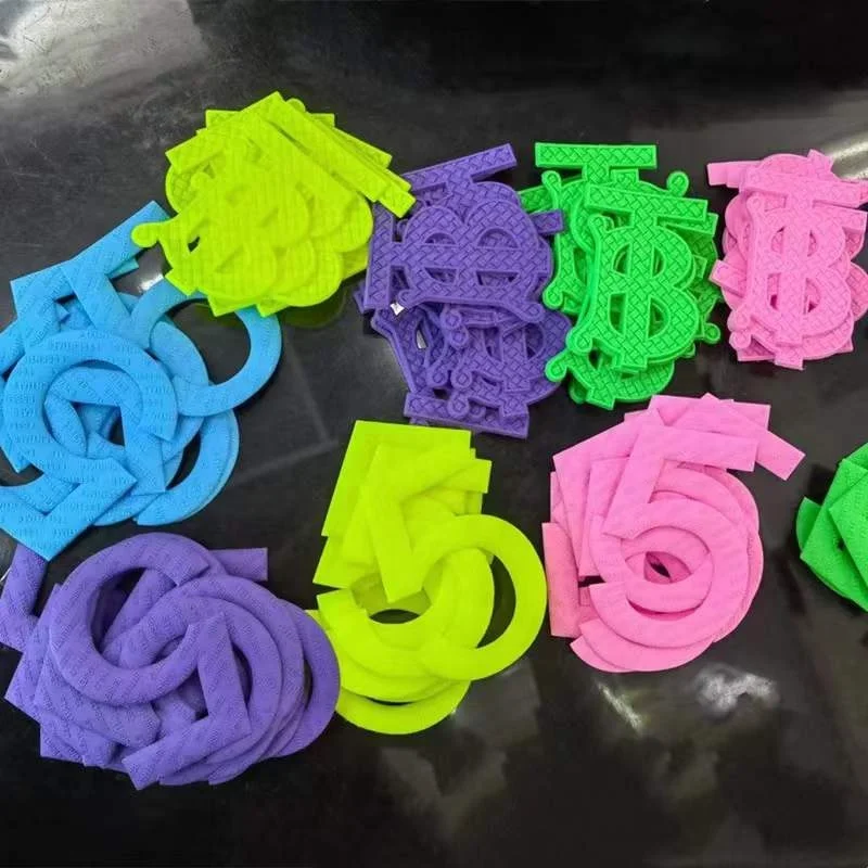 Custom hot sale Heat Transfer Printing 3D Rubber Label high quality 3D Raised Effect Brand fashion Logo tag