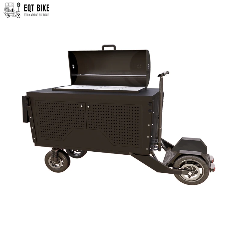 Large outdoor gas cart food cart Mobile BBQ Bike