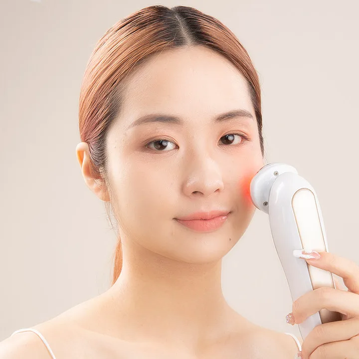 Mini Handheld USB Massager Machine for Facial Neck Lifting Therapy Anti-Aging Wrinkle Skin Device with U Shape LED Light Massage