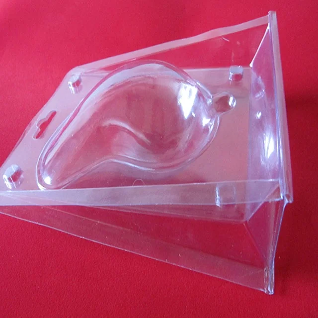Custom clear clamshell plastic packing box for silicone bra