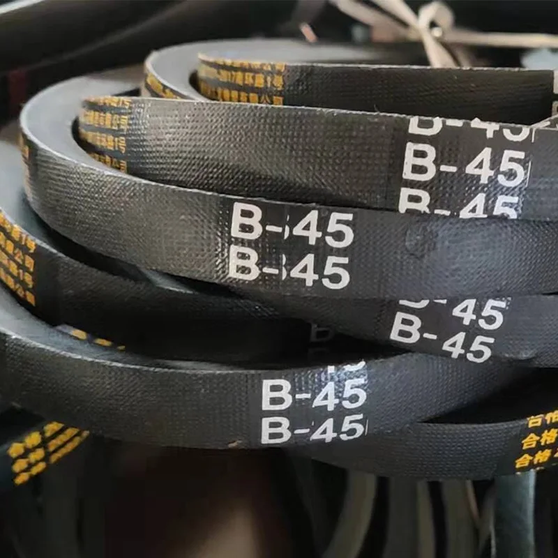 Hot selling model A-32 B-45 B-256 B-521 Raw Edge Cogged Belt As Alternator Belts good quality and low price