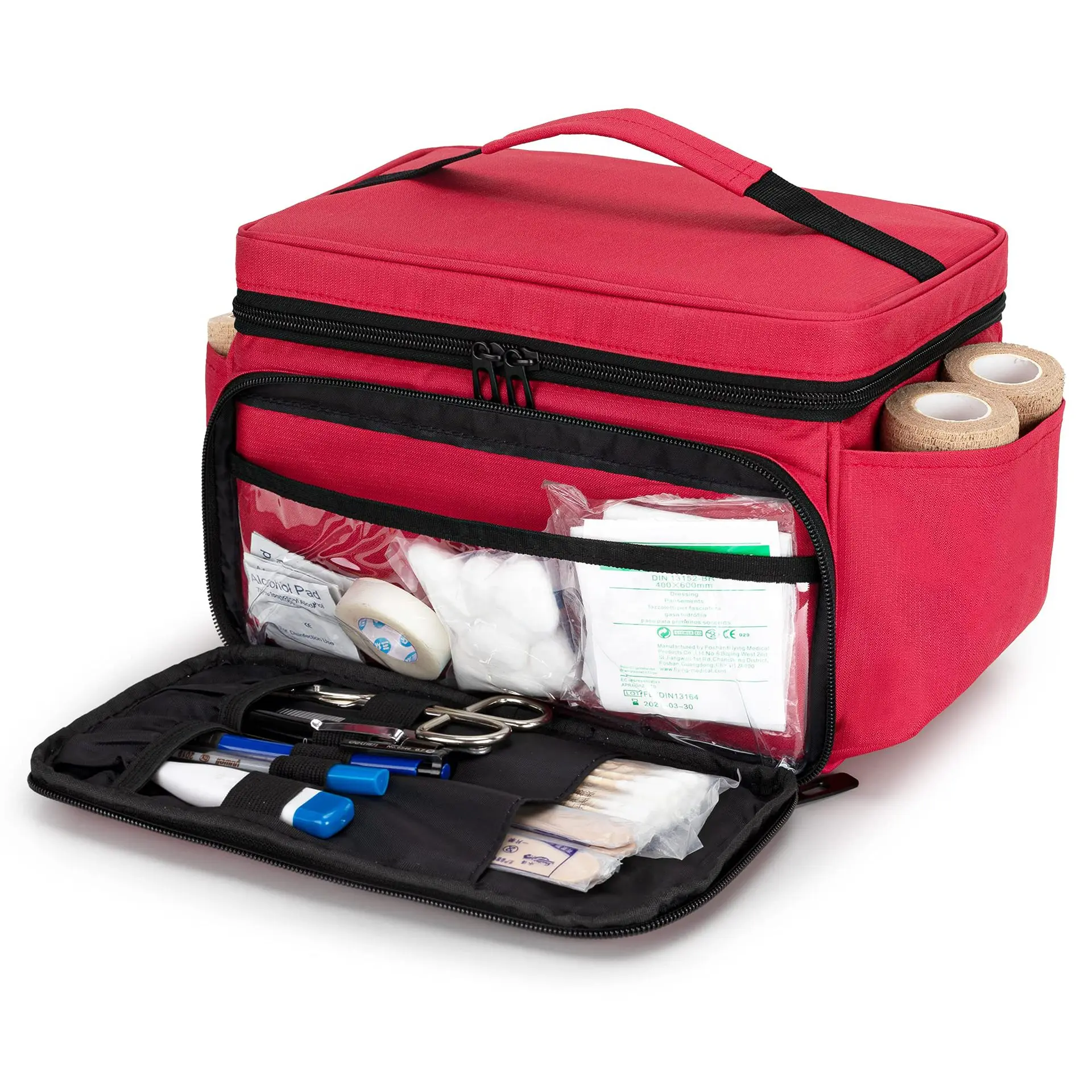 Simple and portable zipper bag emergency kit camping vehicle tactical medical kit