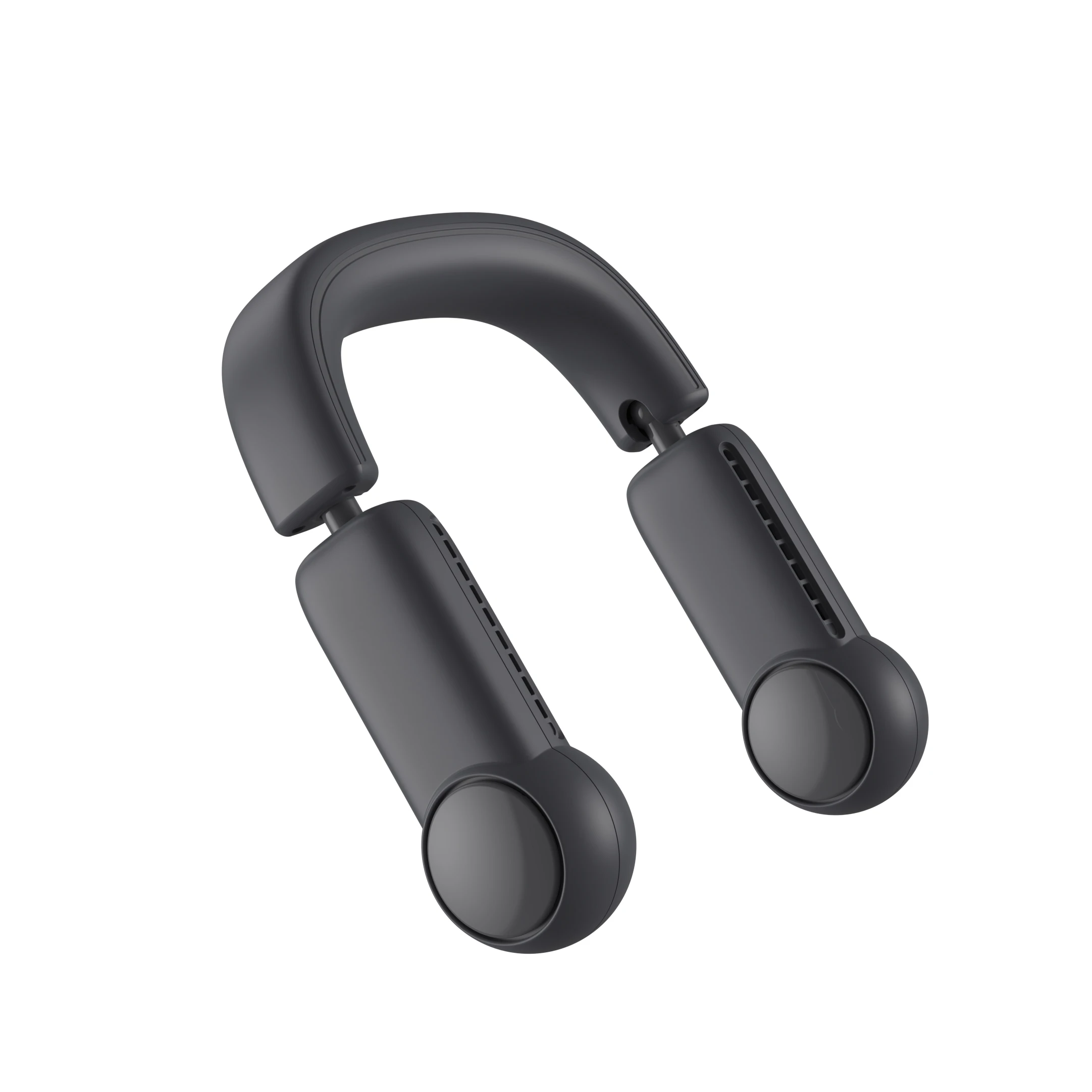 Rechargeable 2000 mah wearable air conditioners portable Wrap-around neck fans USB mini hanging fan