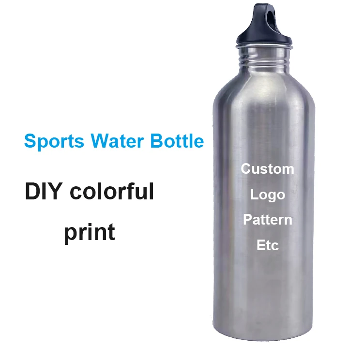 Wholesale Outdoor Sport Bicycle Metal Drinking Bottle Packaging 500ml 750ml 1l Sports Water Bottle Custom Logo Aluminum Bottle