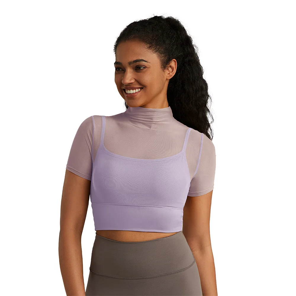 Hot Sale Women Crop Top Fitness Custom Logo Women Yoga Bra Top Active Wear Private Label Sports Fitness Yoga Bra