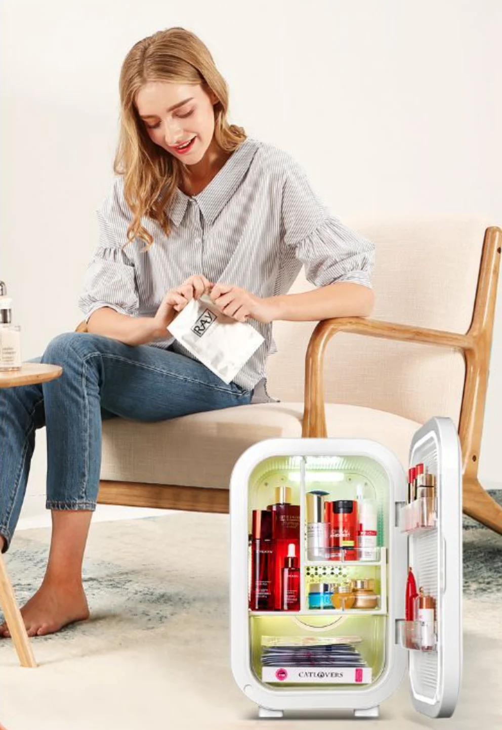 cosmetic fridge\nskincare fridge\nmini refrigerator fridge