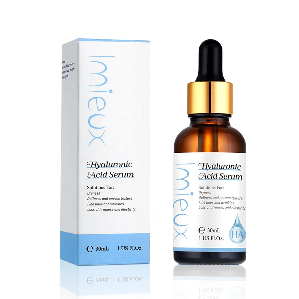 
OEM ODM Private Label Luxury 30ml Organic Whitening Hyaluronic Acid Skin Care Face Serum 