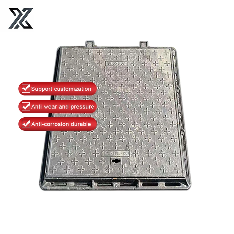 China factory cast iron manhole cover en124 d400 3.07-500x500mm manhole covers turkey