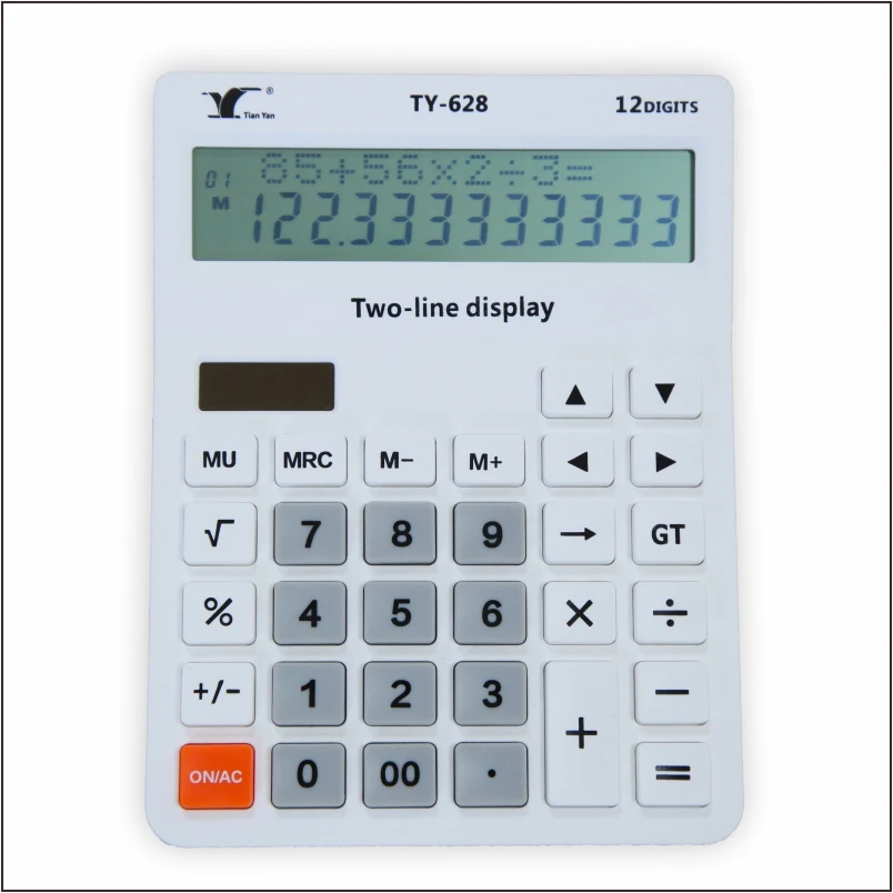 Калькулятор с двумя линиями