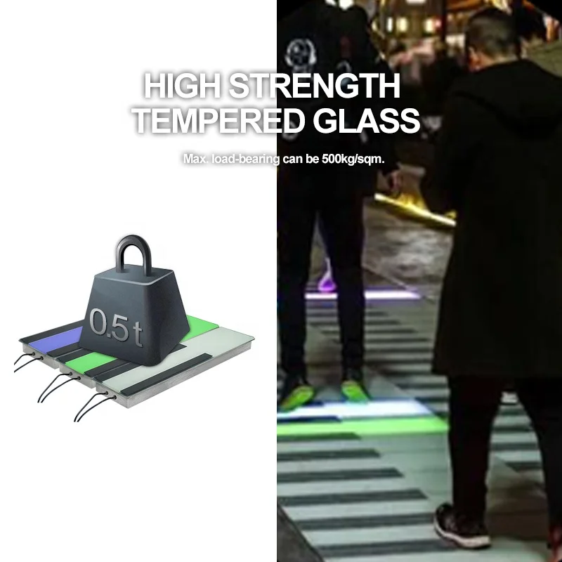  Программируемый RGB Открытый интерактивный LED танцпол