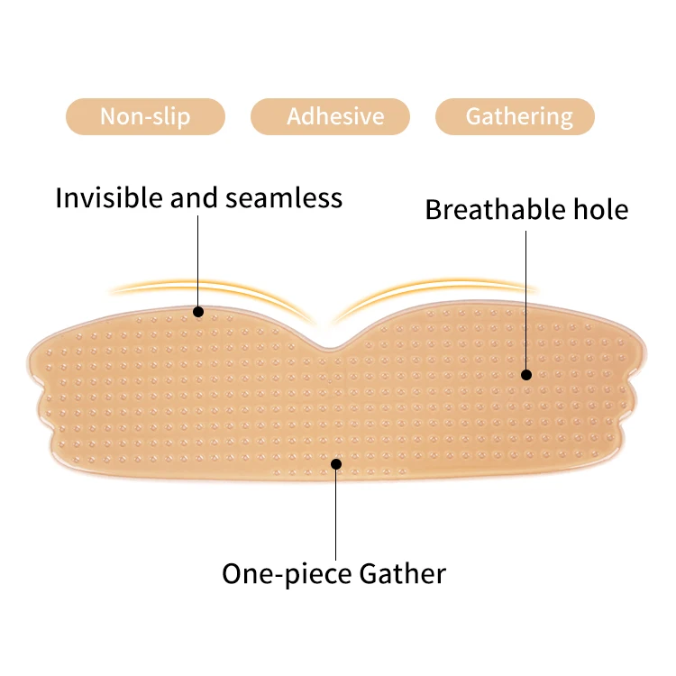 Fashion Women Underwear Stick on Gel Push up Invisible Self Adhesive Bra Silicone Cloth Bra Manufacture Sexy Seamless Bra