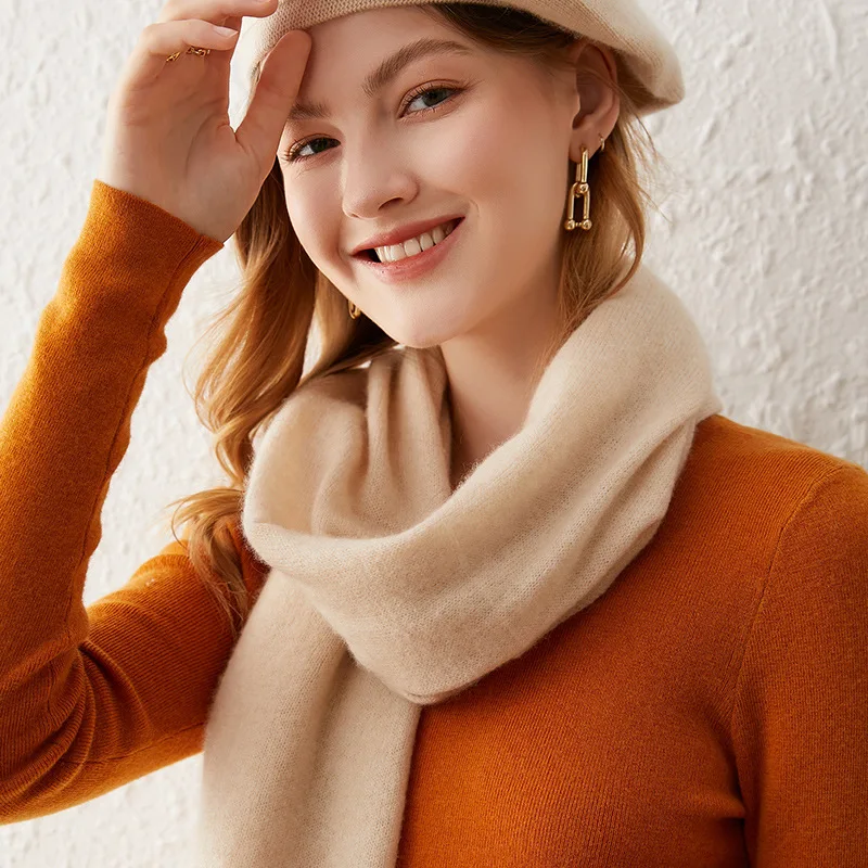 AW Outdoor Wear cashmere scarves solid color fashion knitted other scarves & shawls
