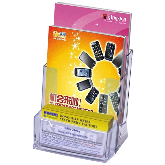 Kejea brochure holder wall mount Portable literature stand magazine plastic desktop literature holders