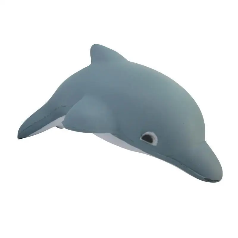 Promotional PU Foam Squishy Dolphin Shaped Anti Stress Ball Squeeze Toy