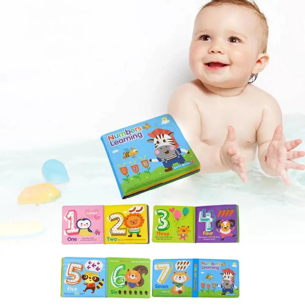 Hansun Custom EVA Fabric Soft Baby Cloth Colour Changing Waterproof Educational Pvc Foam Bath Toys Books For Baby Kids