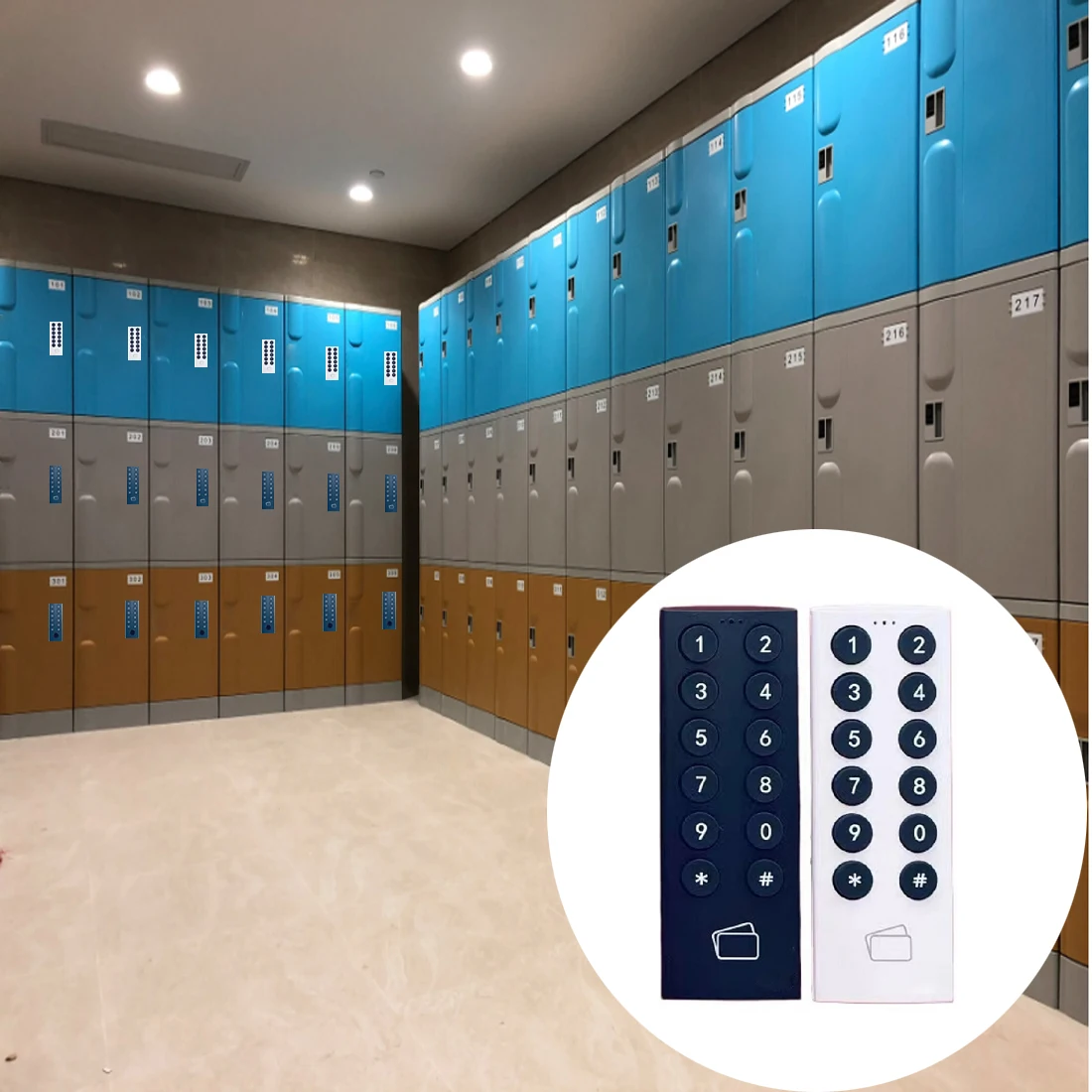 GIS Smart Factory New Arrival 4-10 Pin Code Keyless Electronic Rfid Password Cabinet Locker Lock Smart Digital Wardrobe Lock