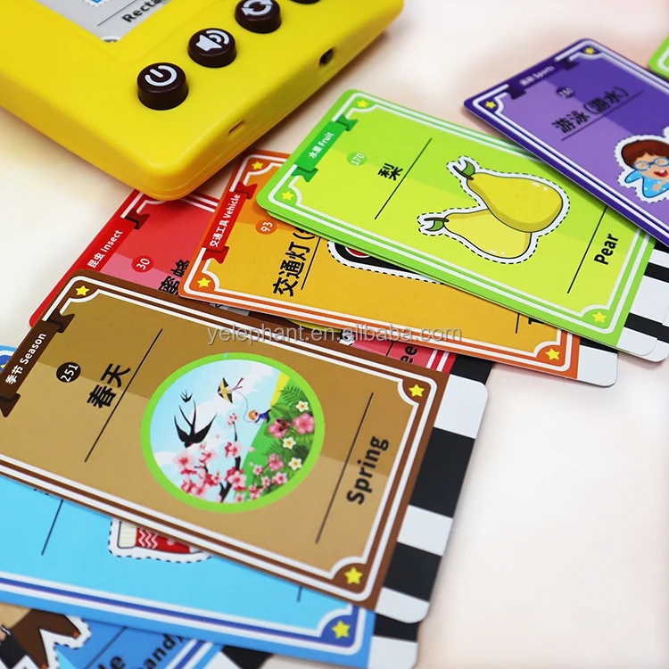 Kids Children Pvc Autistic Letter Number Learning Talking Flash Cards Speech Therapy Toys For Toddler