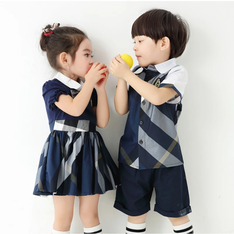 Изготовленный на заказ Производитель модный дизайн детская форма для начальной дошкольной школы костюм мальчиков и девочек
