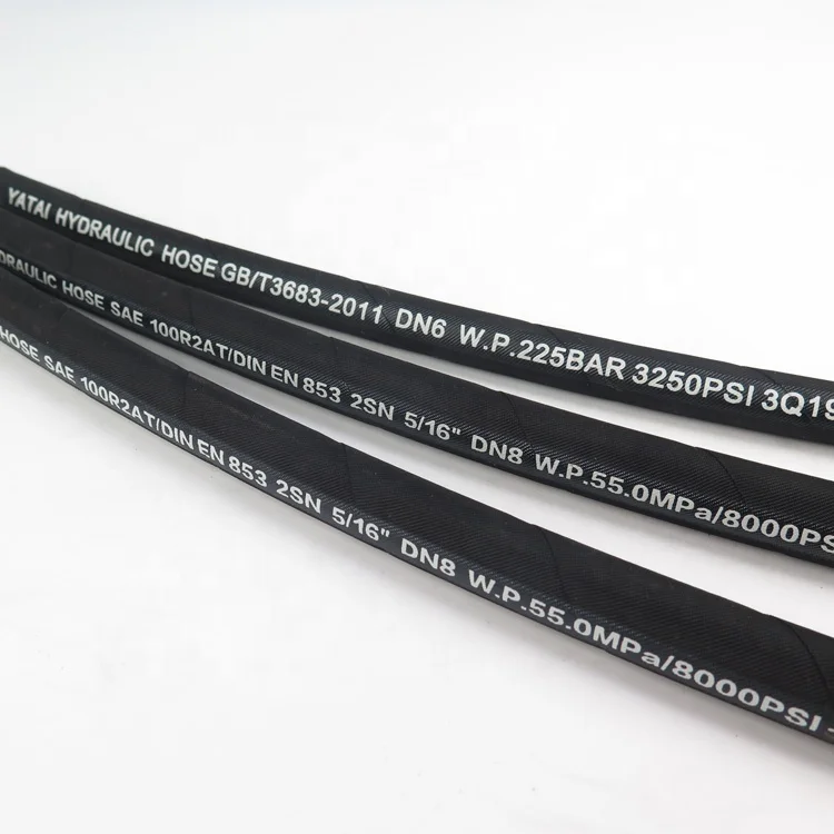 Heat Resistant Oil Wrap Surface Multicolour 1 1/2 Inch Flexible Rubber Hose Pipe Concrete Pump