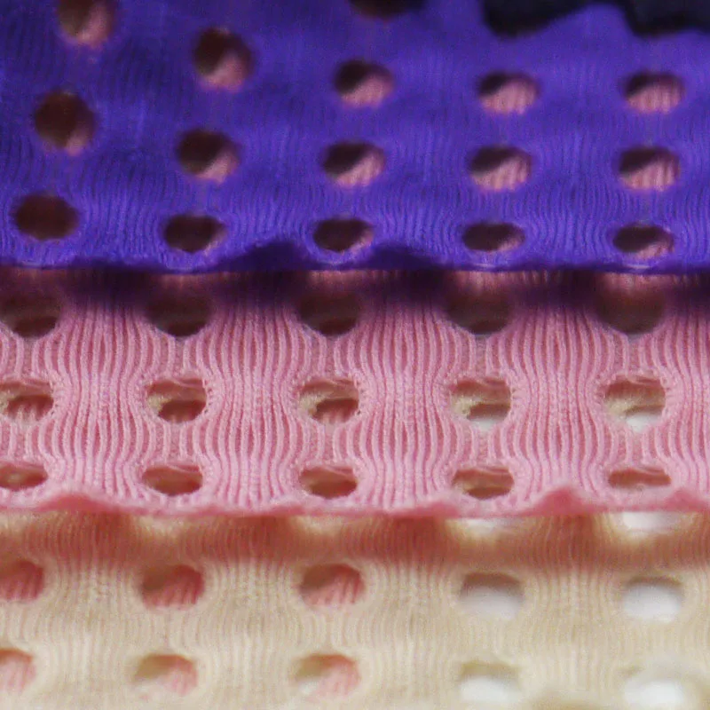 82%nylon 18%spandex breathable 4 way stretch mesh fabric for sports leggings