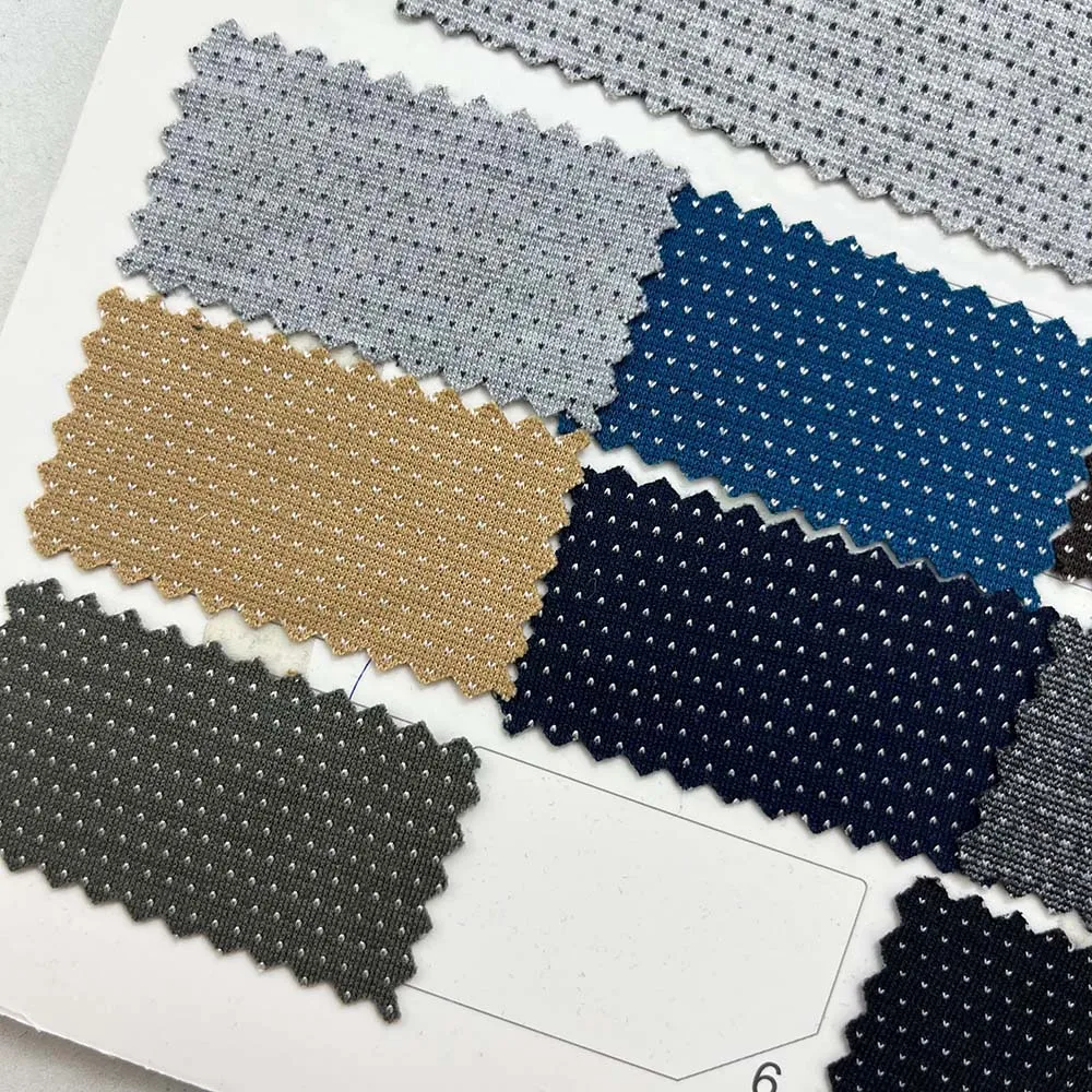 280g Yarn-Dyed Breathable 78%Polyester 17% rayon 5% Spandex Interlock fabric for Sportswear