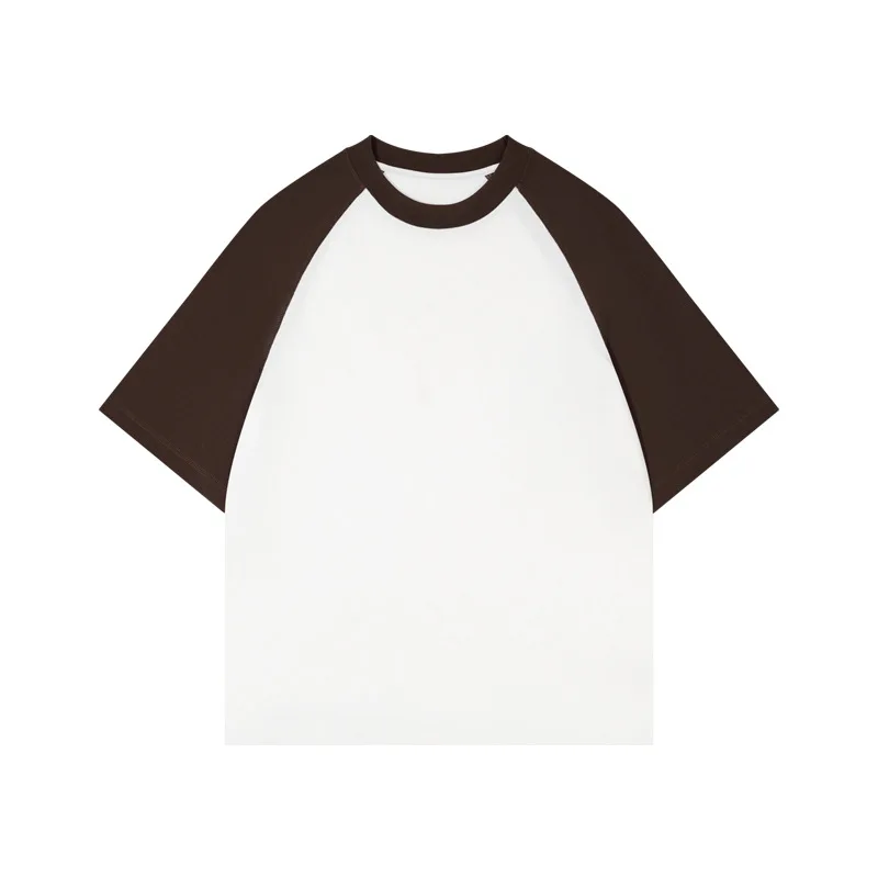 high quality wide boxy blank t shirt heavy weight cotton tshirt oversized black white t-shirt for men