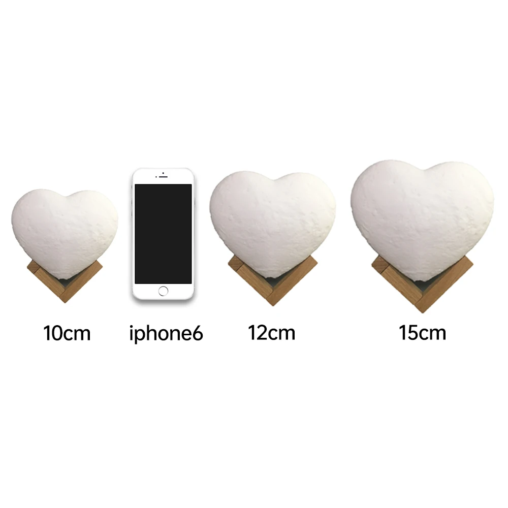 Christmas Decorations 2022 3color 10/12/15 cm USB Modeling Light Romantic Love heart Lamp Kid Birthday Gift 3d lED night lights
