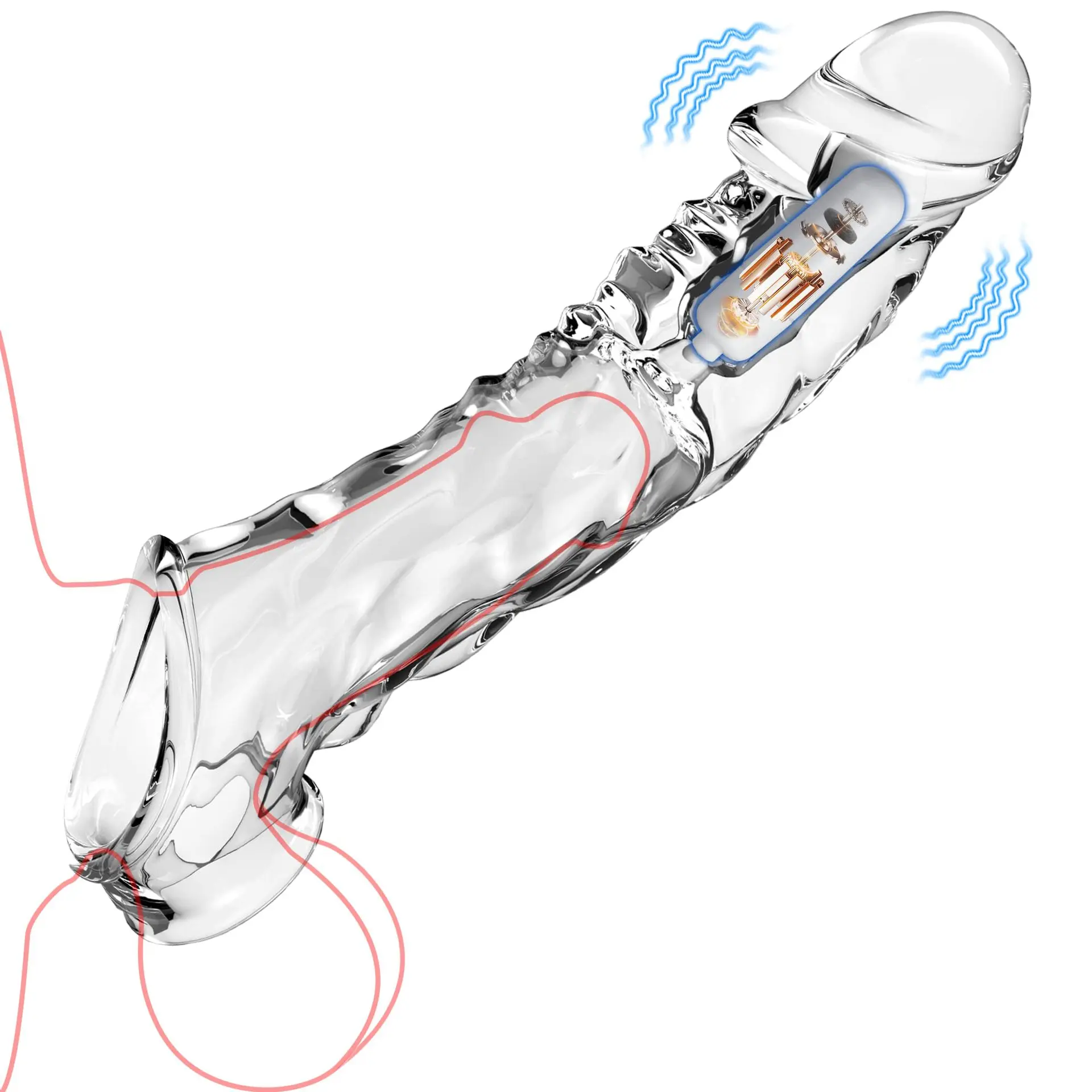 TPE Material Realistic Penis Sleeve Reusable Dildos Condom Extender Penis Enlarge Delay Ejaculation vibrating cock sleeve