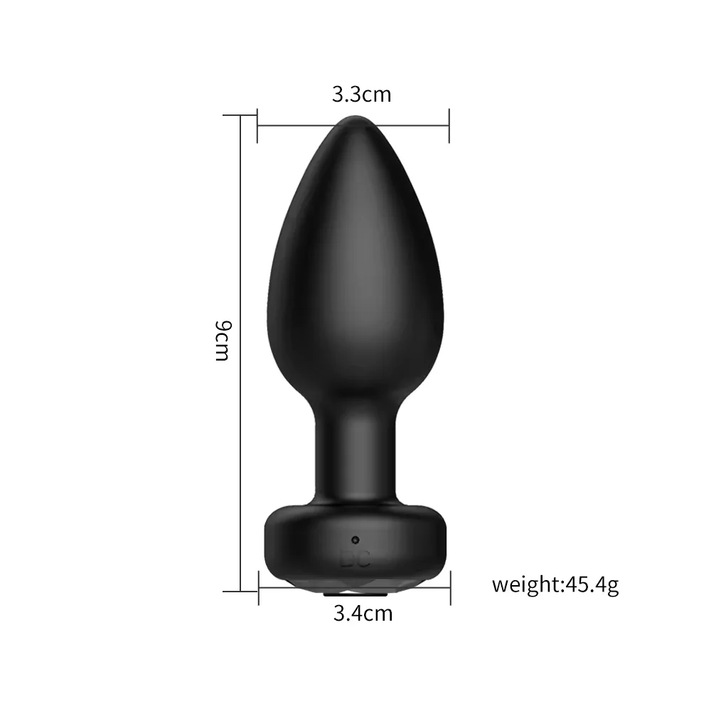 Wholesale 10 Vibration Modes Anal Sex Toys Silicone Prostate Massager  Man Wireless Remote Control Vibrating Butt Plug
