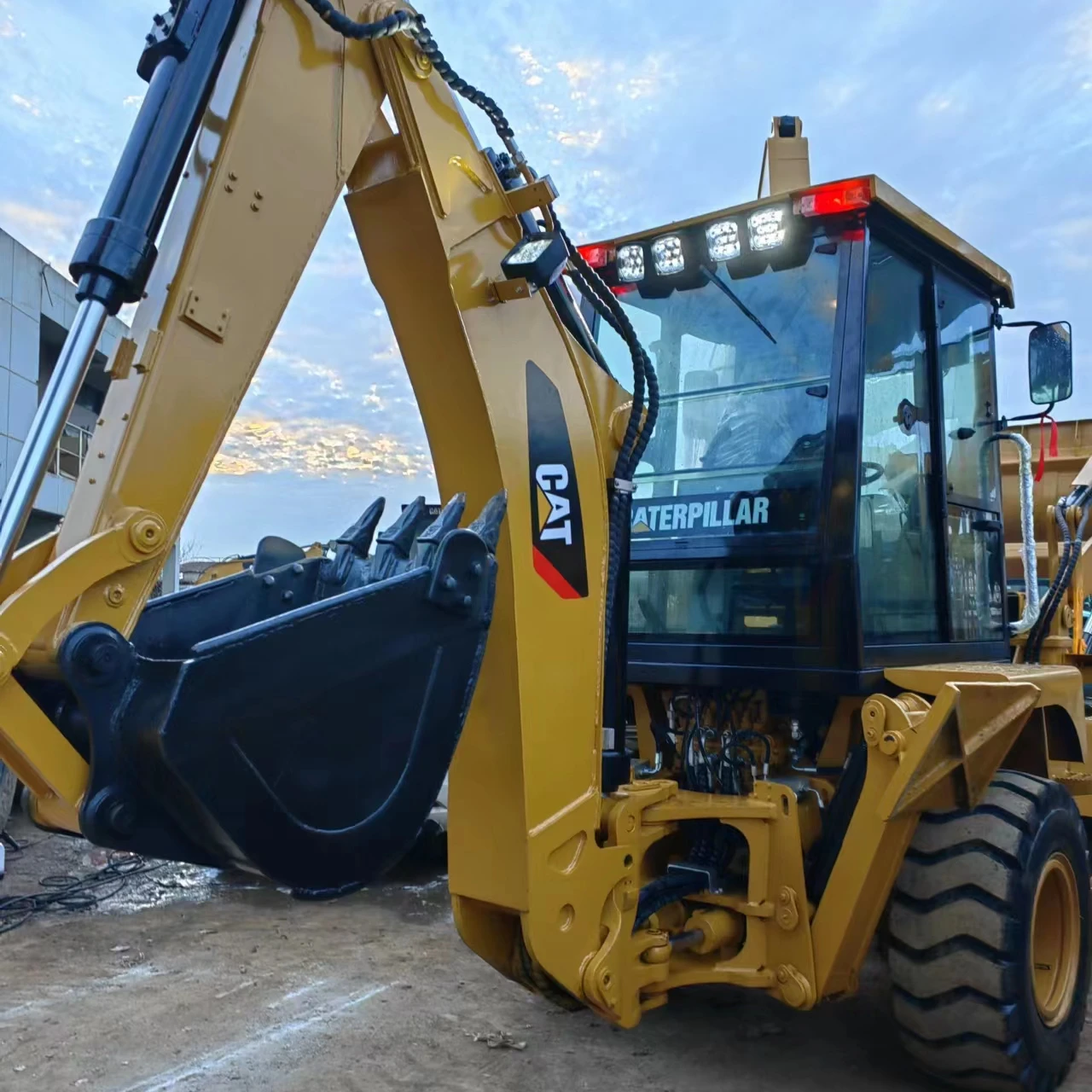 Good Quality 3 Year Warranty Backhoe Loader CAT 416E 420F 420F2 Backhoe for Sale