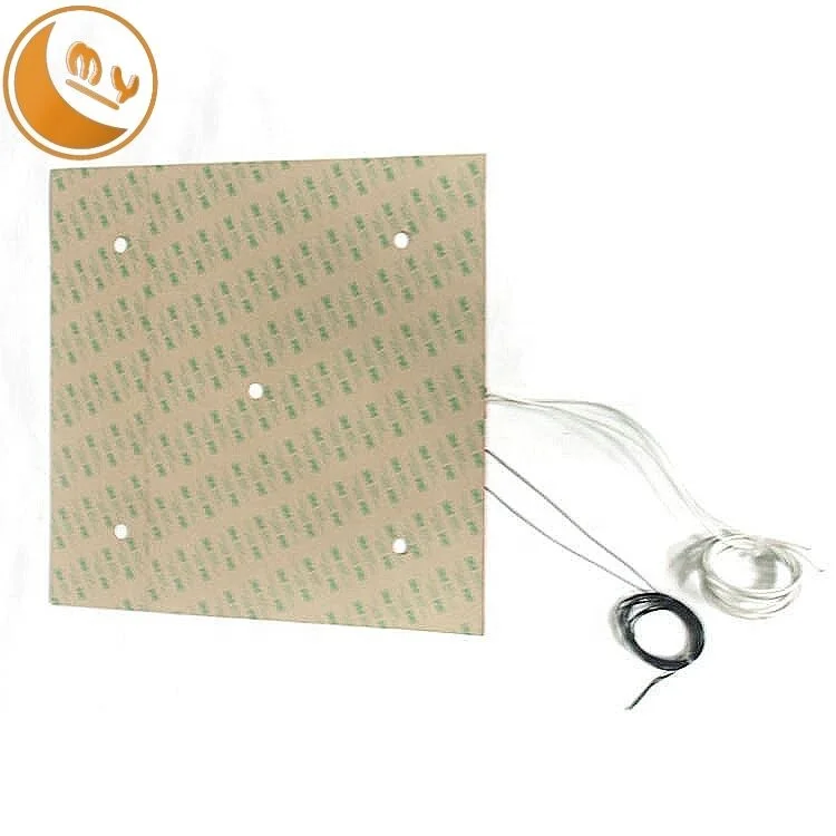 customized 220V/110V silicone rubber heater 300x300 heat bed 3d printer heating mat silicone rubber heater