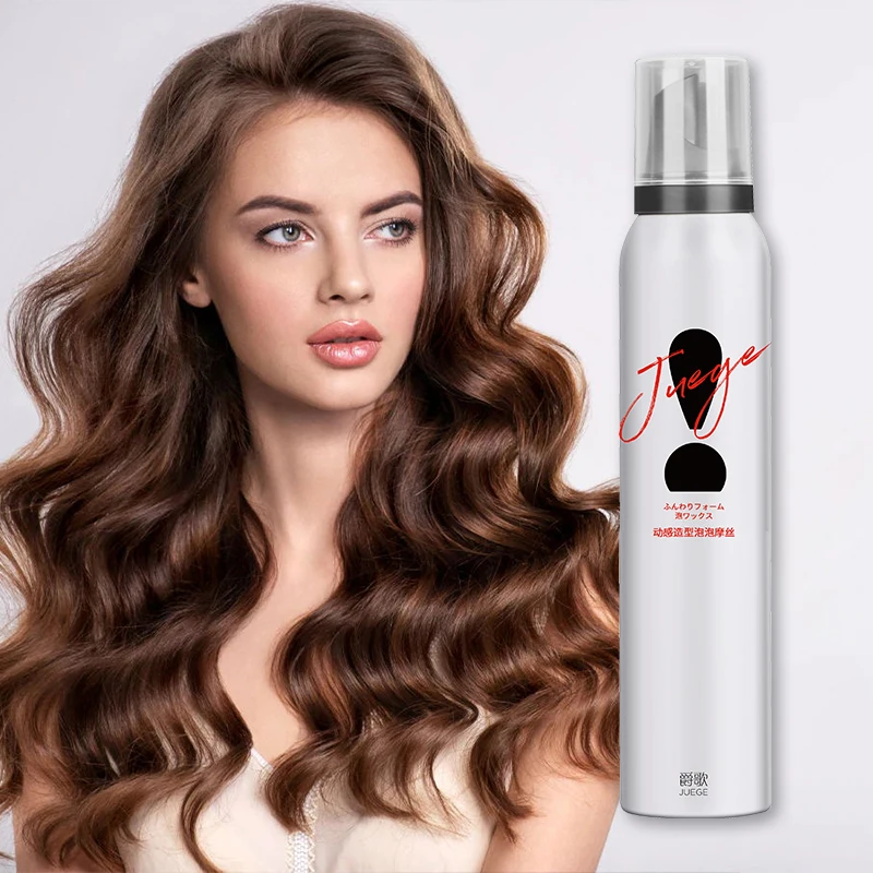 SALON custom oem ODM wholesale hair foam mousse private label strong hold hair mousse styling foam for waves
